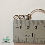 حلقه جاکلیدی 2.5 سانتیمتری نیکل با زنجیر (2000 عدد) - تصویر 3