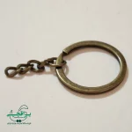 حلقه جاسوییچی ۳ سانت زرد قلم با زنجیر ساده-005