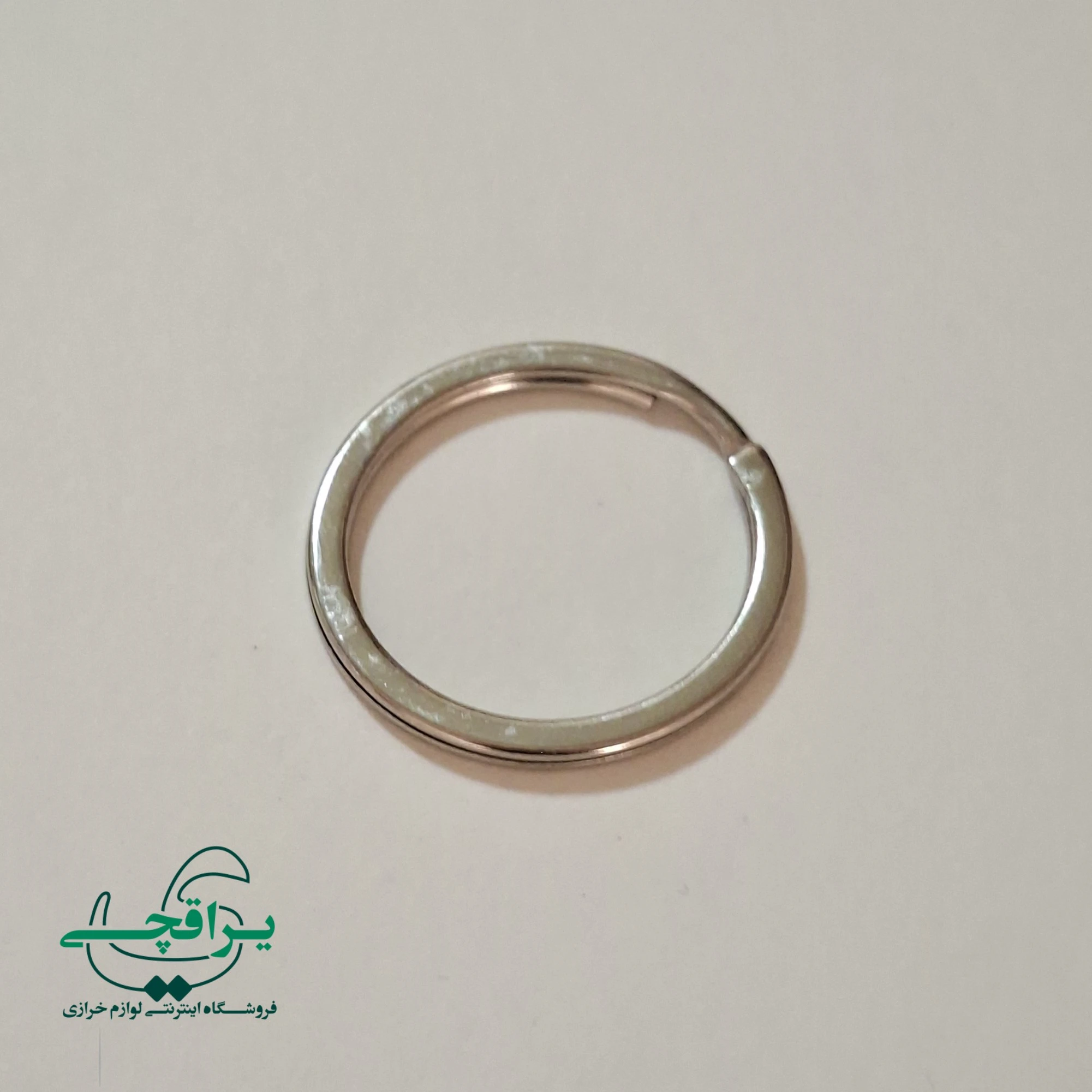 حلقه جاکلیدی ۳ سانت نیکل-004 حلقه جاکلیدی تخت ساده نیکل ۳ سانتی