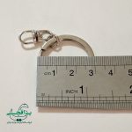 حلقه جاکلیدی ۳ سانتیمتری تخت نیکل با زنجیر هرزگرد (۵۰۰ عدد) - تصویر 2