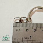 حلقه جاکلیدی ۳ سانتیمتری تخت نیکل با زنجیر هرزگرد (۵۰۰ عدد) - تصویر 3