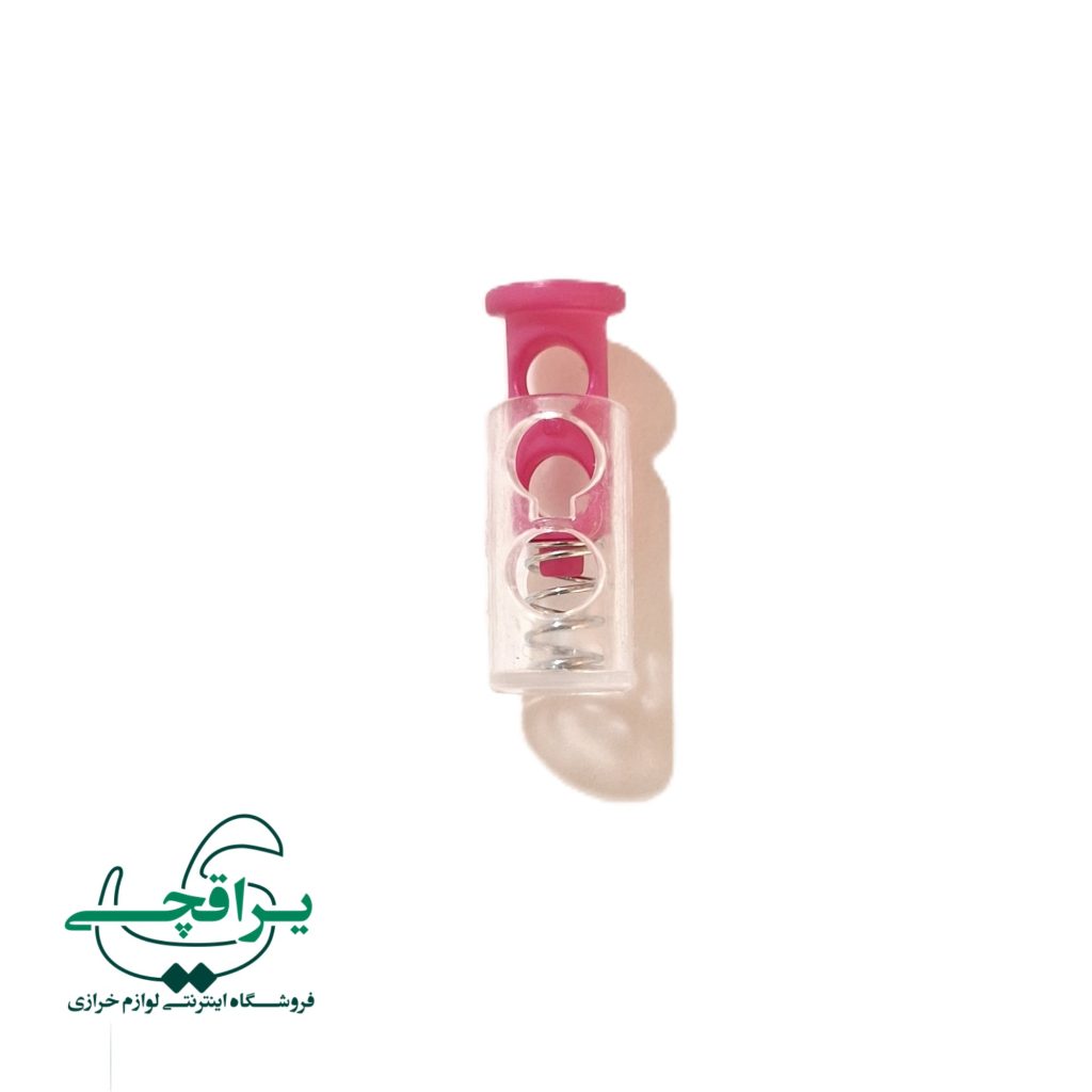 استوپر شفاف 8 میلیمتری صورتی-001