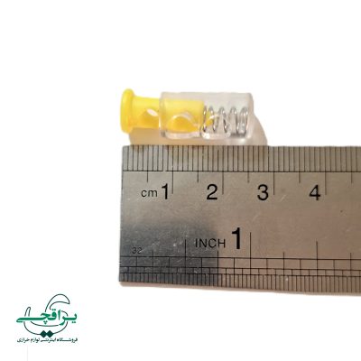 استوپر شفاف 8 میلیمتری زرد-003