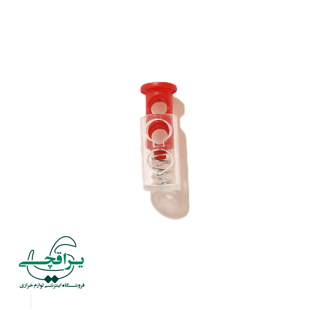 استوپر شفاف 8 میلیمتری قرمز-001
