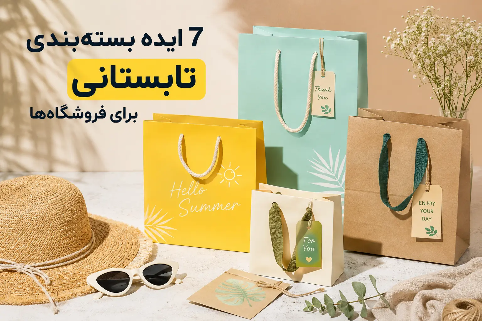 ایده بسته بندی تابستانی ۷ ایده جذاب برای فروشگاه‌های پوشاک و هدیه