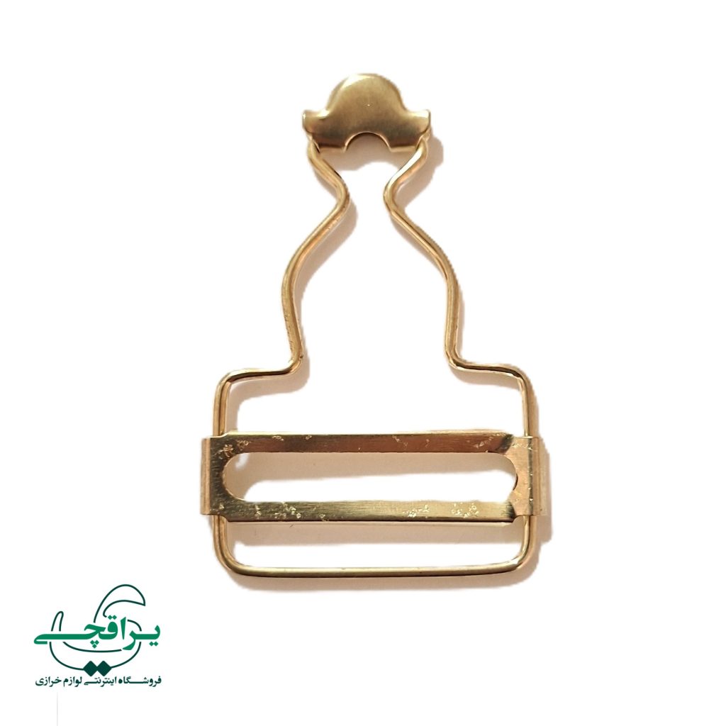 سگک سارافون سایز 3 طلایی-001