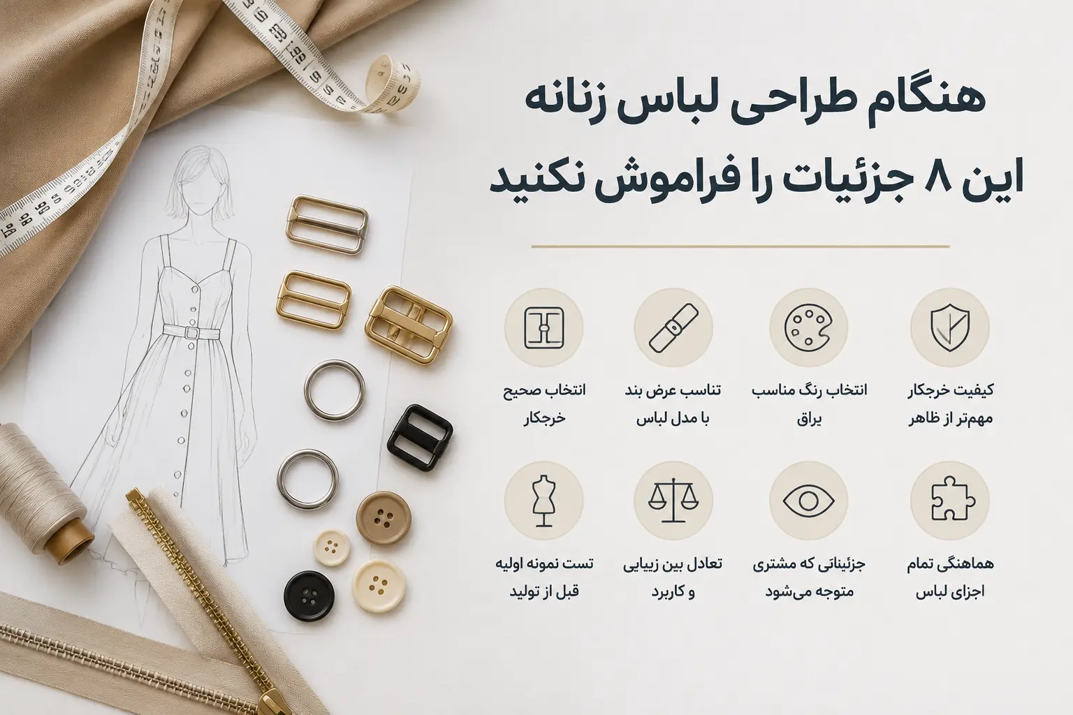عکس شاخص مقاله هنگام طراحی لباس زنانه این ۸ جزئیات را فراموش نکنید